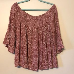 Off the shoulder blouse